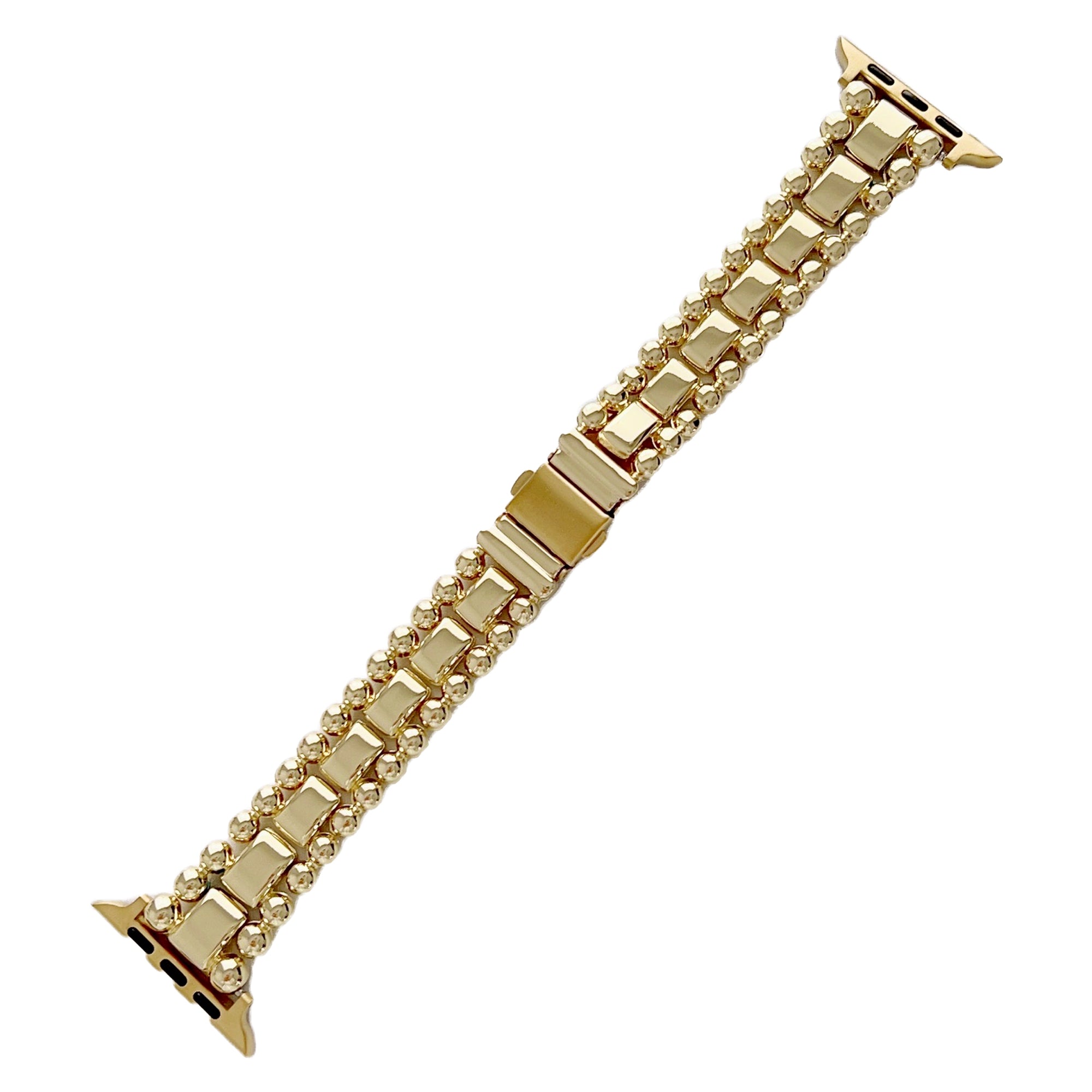 For Apple Watch Series 9 8 7 41mm 6 5 4 SE (2023) SE (2022) SE 40mm 3 2 1 38mm Metal Bead Watch Strap For Apple Watch Series 9 8 7 41mm 6 5 4 SE (2023) SE (2022) SE 40mm 3 2 1 38mm Metal Bead Watch Strap